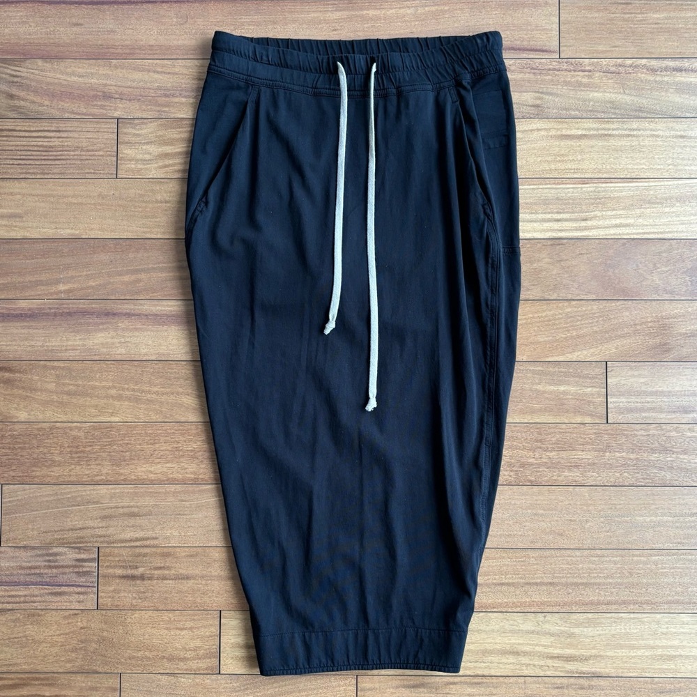 Rick Owens DRKSHDW drawstring skirt Black Soft Short Pillar Skirt - Picture 2 of 11